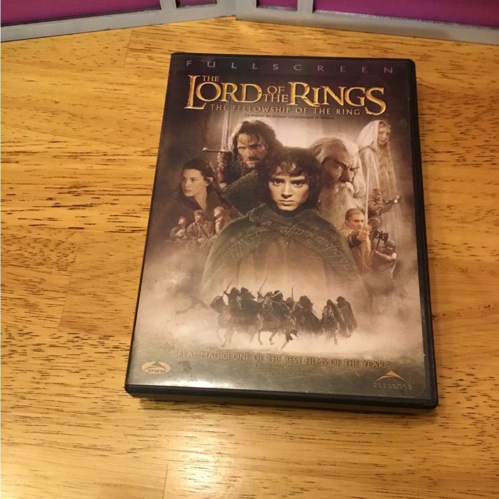 Lord of the rings The fellowship of the rings dvd. Good condition